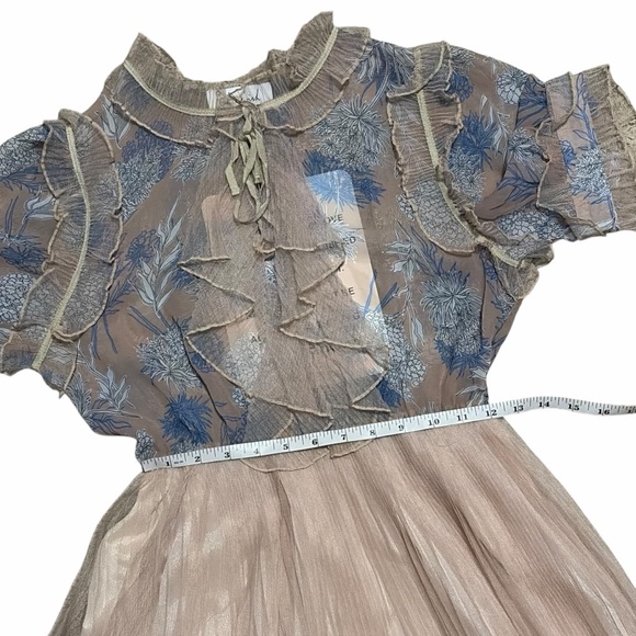 CHICWISH NWT We Know It All Gradient Pleated Mesh Tulle Dress S/M - Picture 12 of 16